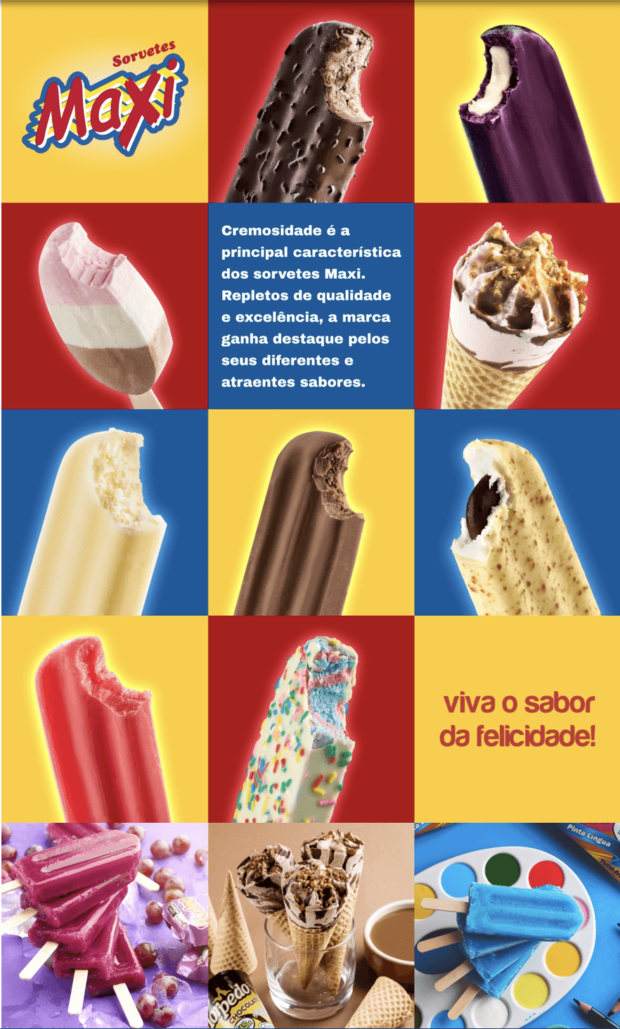 Produtos Maxi Sorvetes